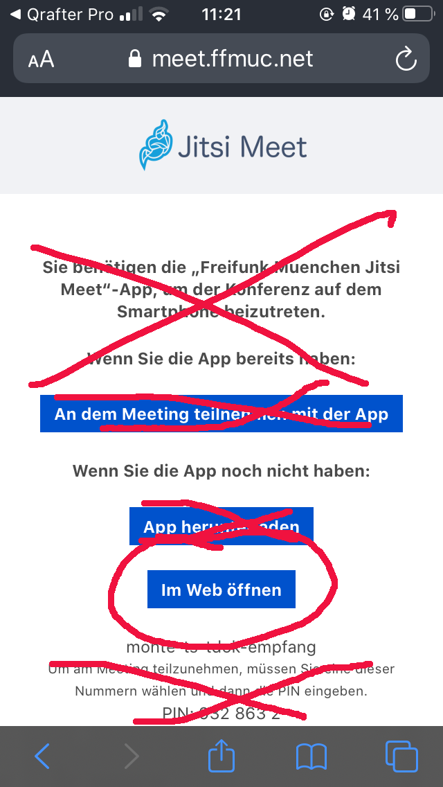 Jitsi Meet App Screenshot